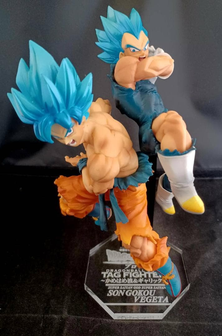 孫悟空 ベジータ ドラゴンボール タッグファイターズ フィギュア 台座