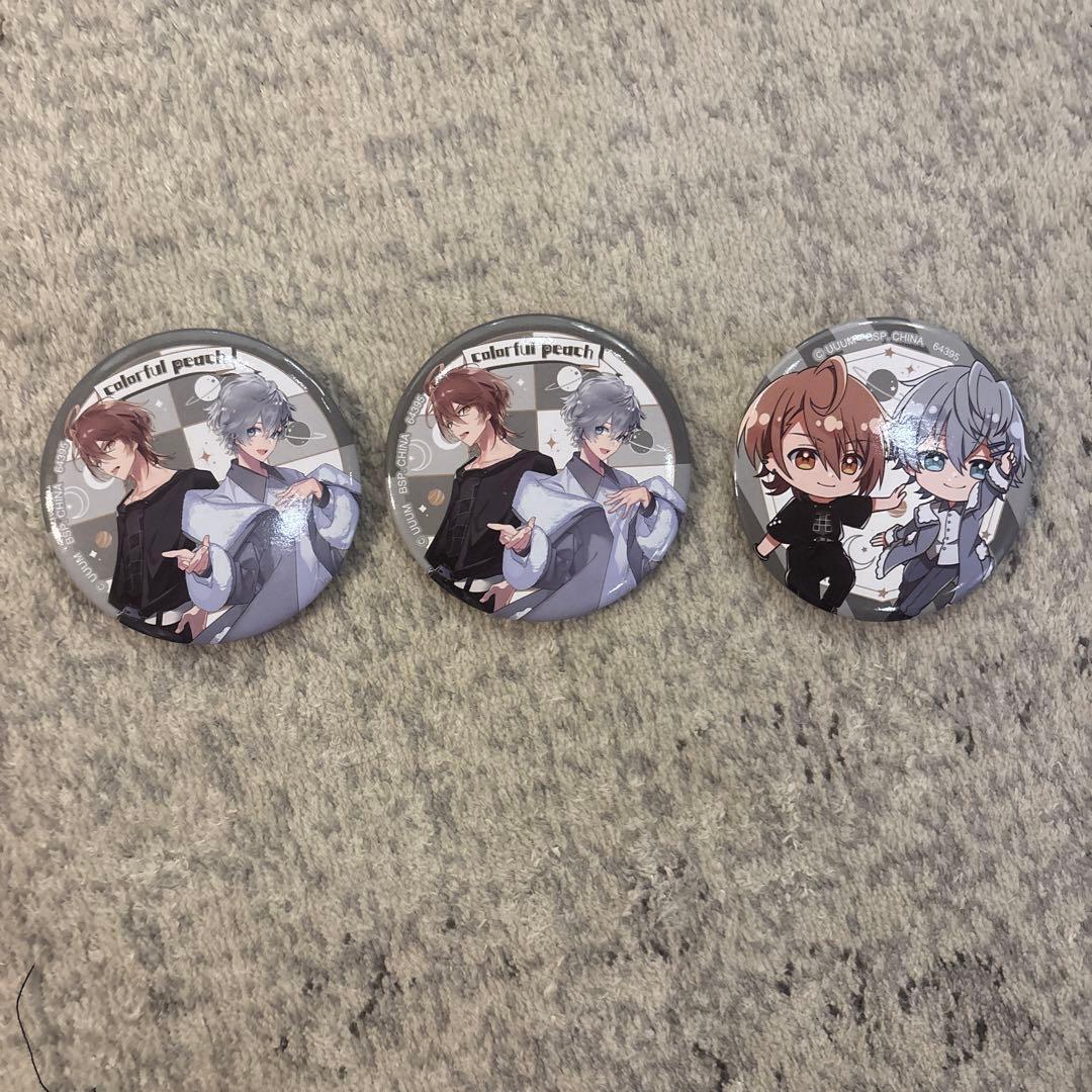カラフルピーチ からぴち うり ヒロ 缶バッチ ペア缶バッジ 缶バ