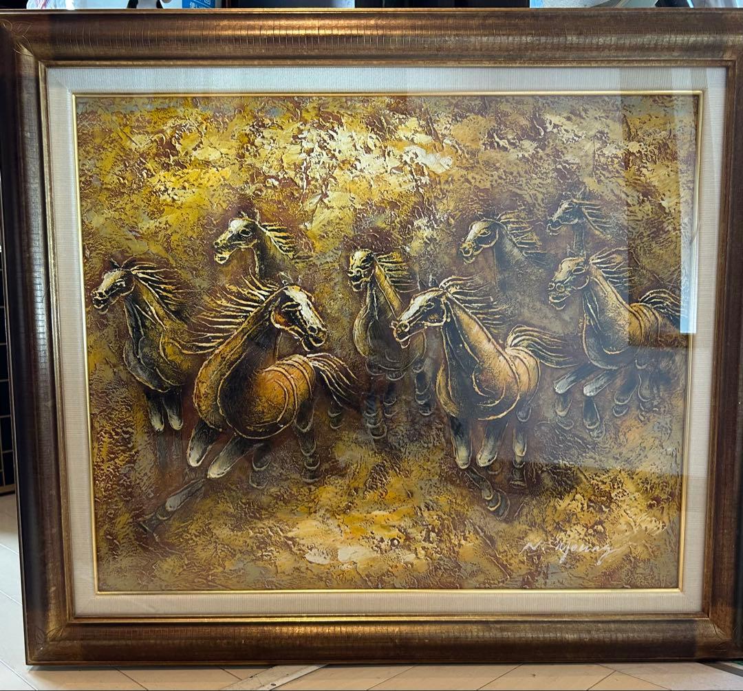 馬の群れ 金色フレーム 開封レビュー】神馬模型 1/100 黄金の武士 合金フレーム＋組み立て式