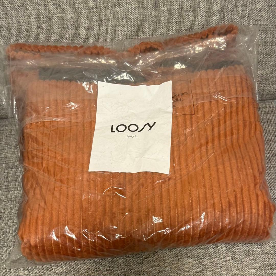 LOOSY HUGME 1人掛けビーズソファ カバー ブラッドオレンジ LOOSY 1人掛けビーズソファ 付替カバー Blood Orange｜1人用ソファ