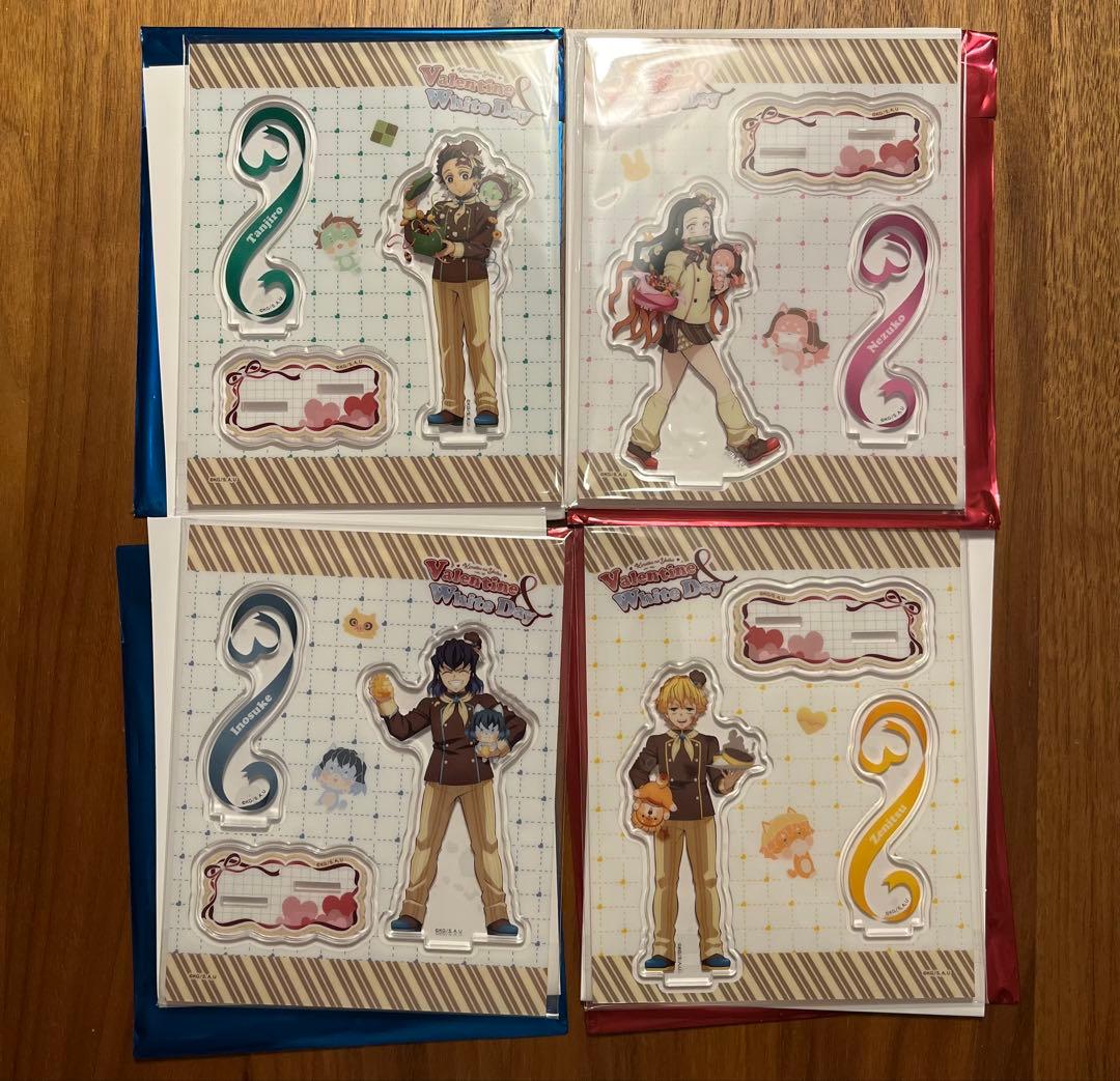 鬼滅の刃 バレンタイン アクスタ アクリルスタンド 炭治郎 伊之助 善逸