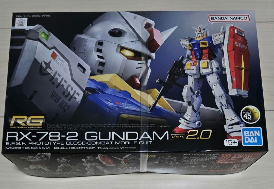 RG RX-78-2 GUNDAM ver.2.0 RG ジオングガンダムセット BAN2700762 Bandai RG #40 1/144 RX-78-2 Gundam Ver.2.0 