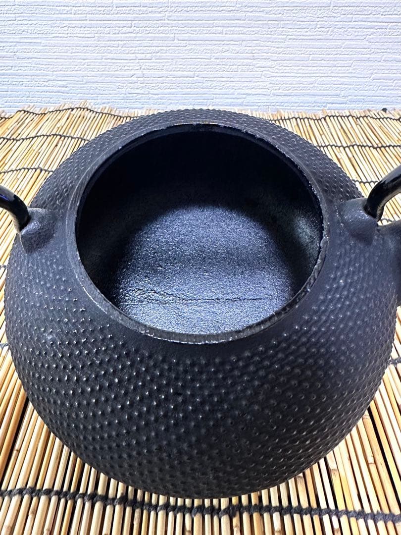 未使用品、供箱、栞2種付 南部運南堂南部鍋元造 12型アラレ 南部