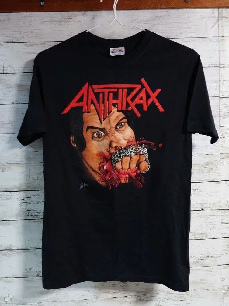 レア 希少品 アンスラックス バンドTシャツ 実質Mサイズ - メルカリ