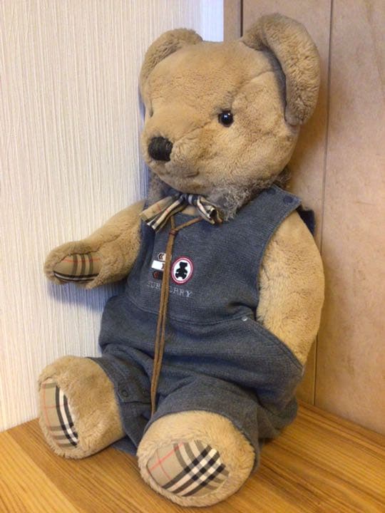 ◇入手困難◇80ヴィンテージ 特大55cm 英国 バーバリー テディベア