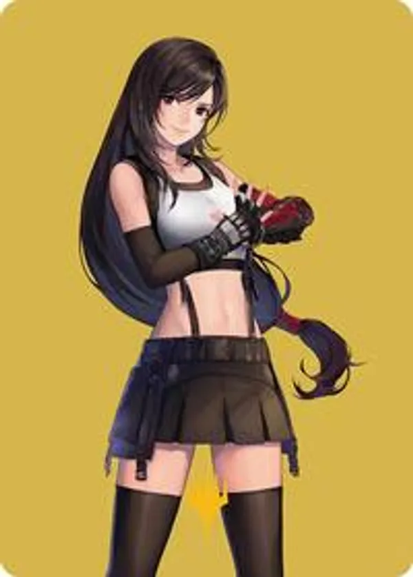 Tifa, Martial Artist (Borderless) (Surge Foil) • Commander: Final