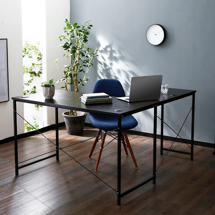 コンパクトサイズが魅力！木製L字デスク(ホワイト+オーク/ホワイト+