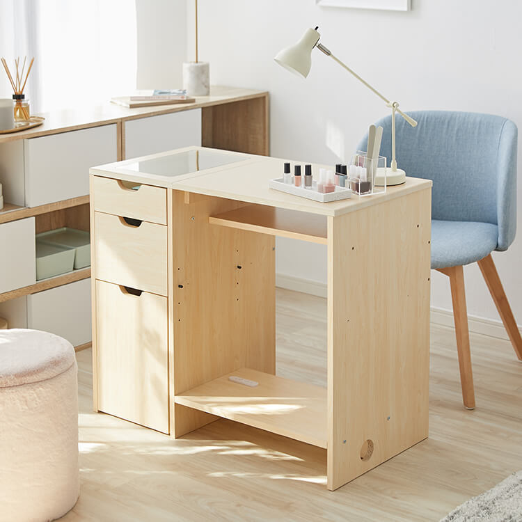 ネイルデスク 2WAY仕様 2口コンセント付き [幅91] | 【公式】LOWYA