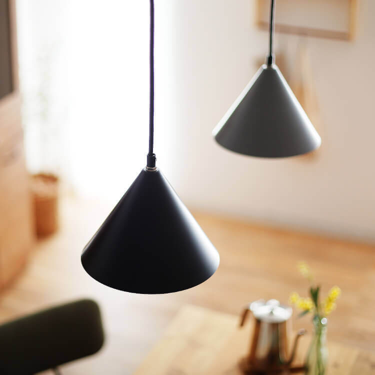 スチールペンダントライト（1灯：ホワイト/シルバー/グレー/ブラック