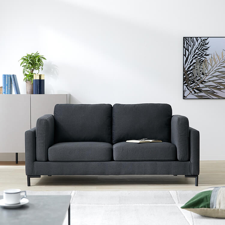 2人掛けローソファ 合成皮革 コンパクト モダン [幅151] | 【公式