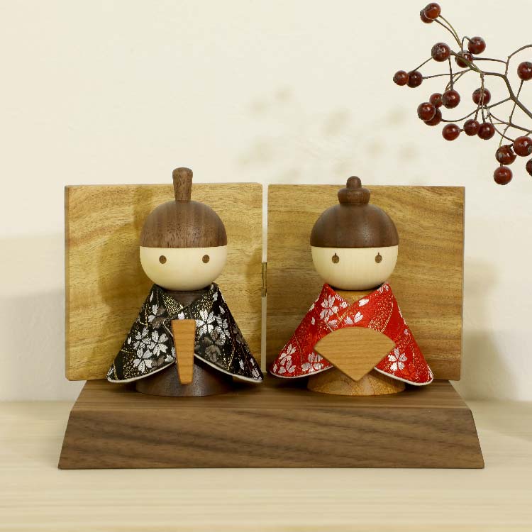 木のひな人形 アトリエ木馬オリジナル