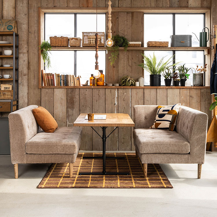 グレスソファ 2人掛け肘無 木脚 | 家具・インテリア通販サイト CRASH