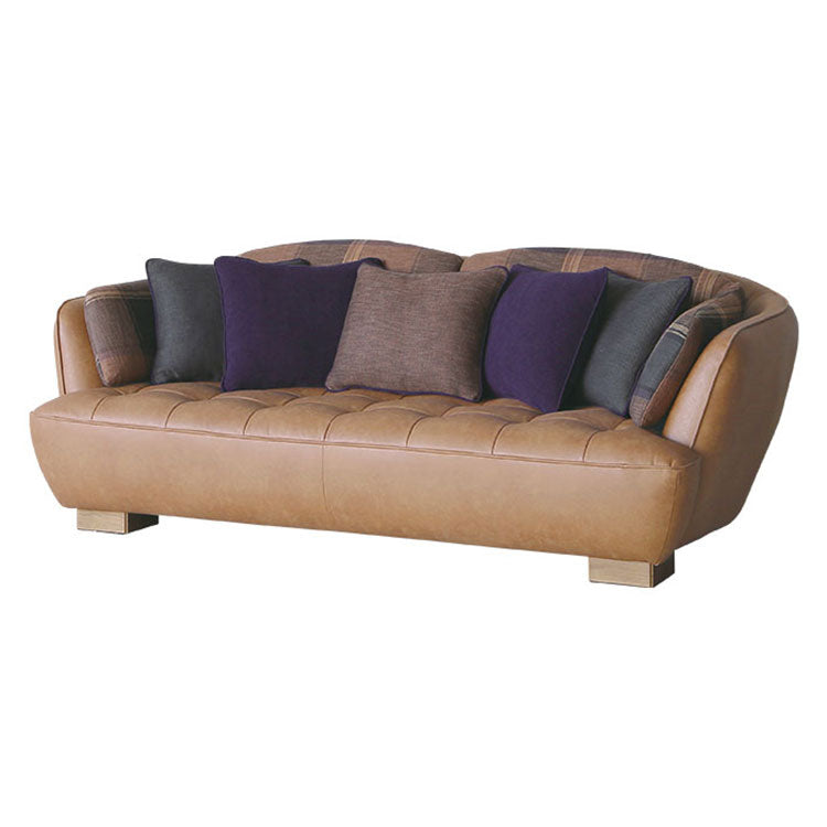 オピアムソファ 3人掛け リサイクルレザーキャメル | 家具・インテリア
