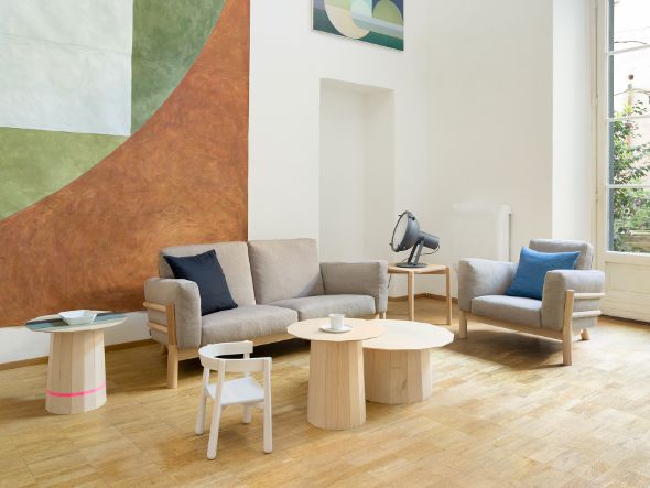 KARIMOKU NEW STANDARD COLOUR WOOD PLAIN MEDIUM / カリモクニュー