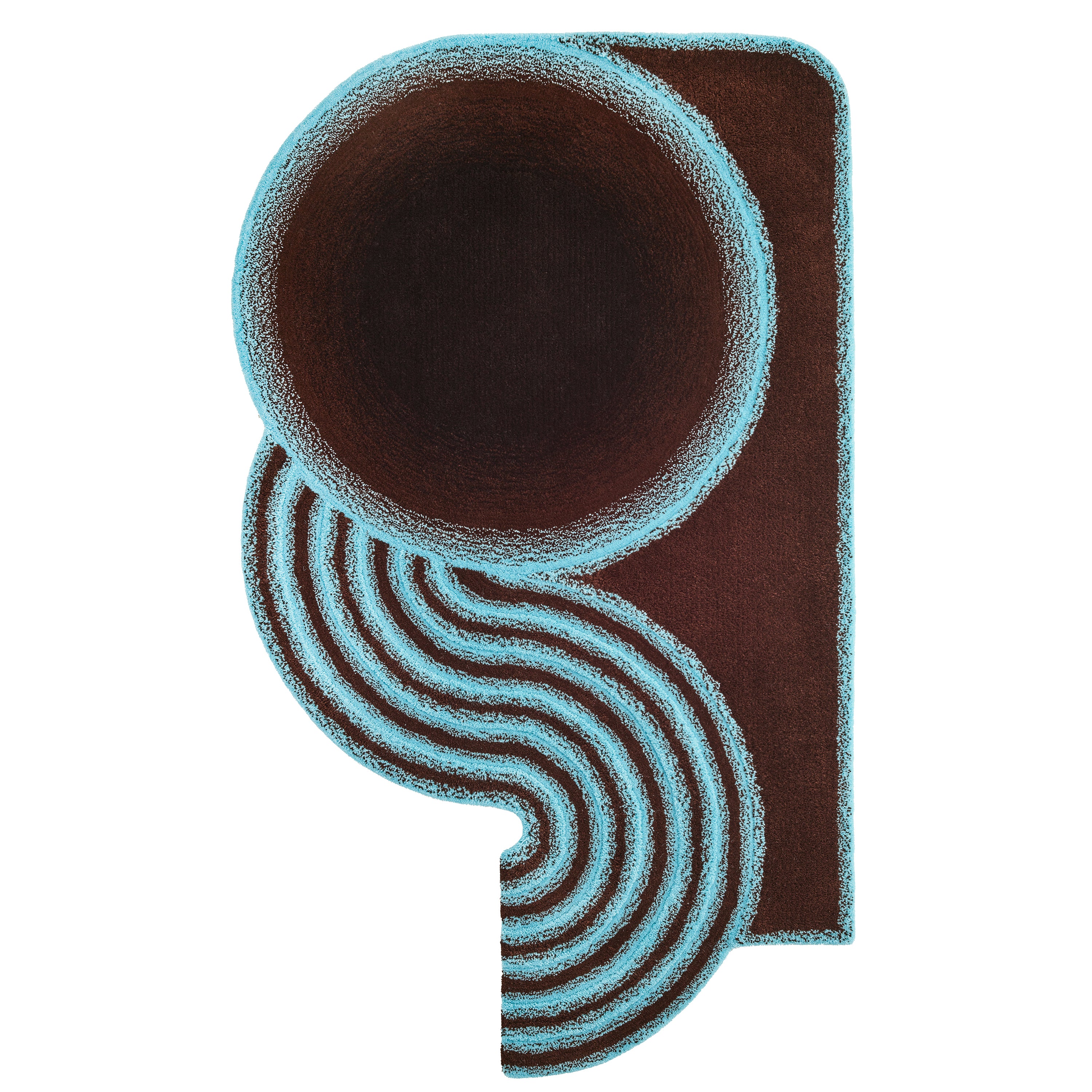 Wavy Gradient Rug Medium - Earth & Ice