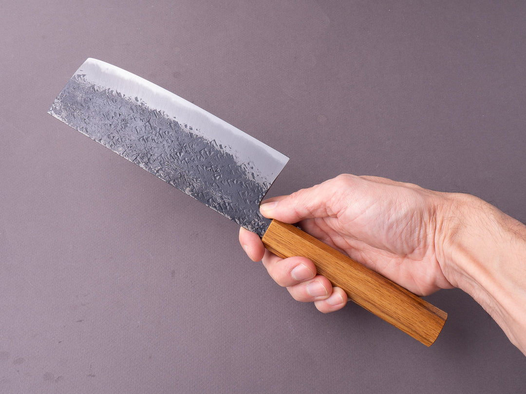 Sakai Kikumori - MK - Blue #2 - Kurouchi Tsuchime - 165mm Nakiri