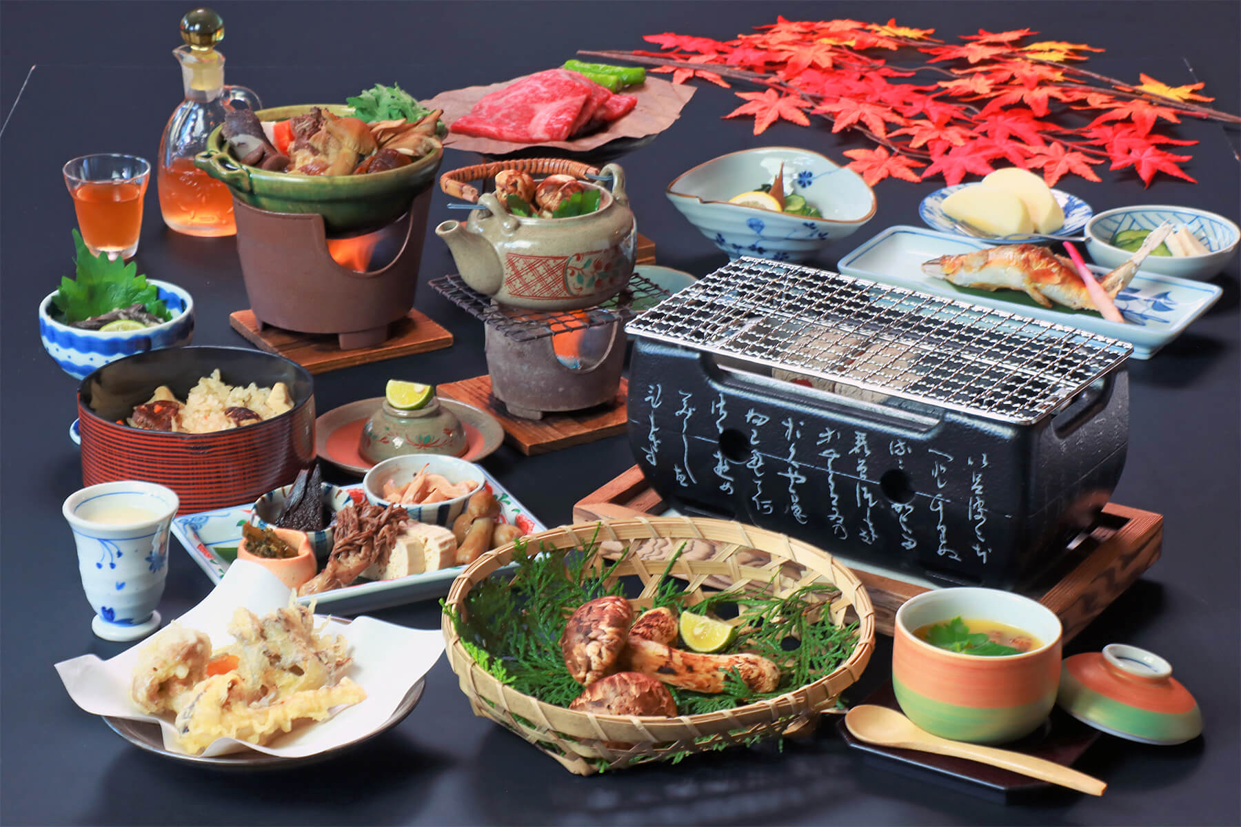 松茸と山菜料理 | 飛騨高山 山里体験のできる宿 お宿 すみれ荘【公式