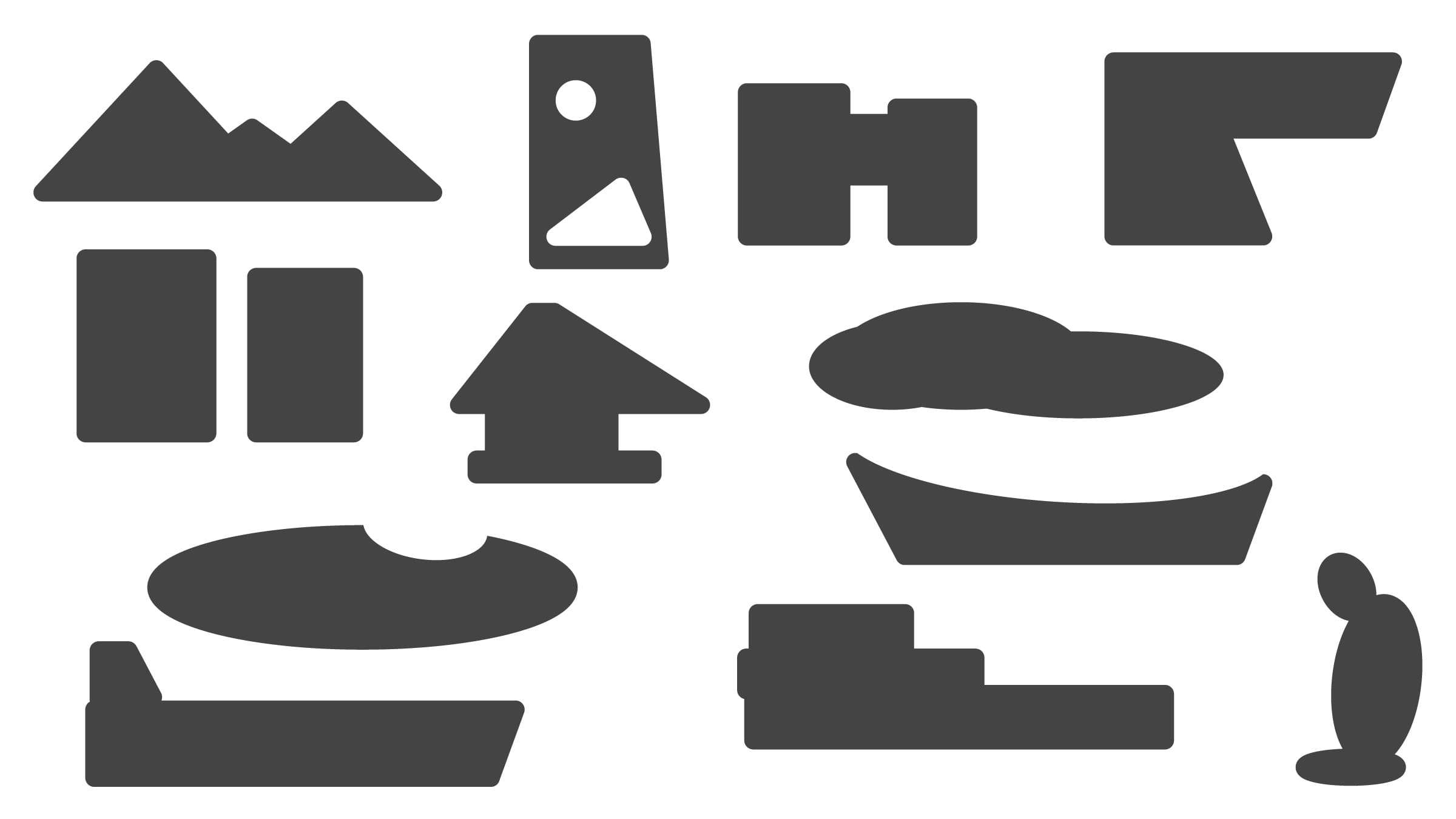 形でみる水石 水石の見立てる際の形の種類の紹介です | すいすい水石
