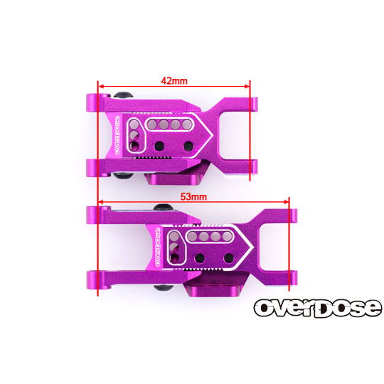 アジャスタブルアルミリヤサスアーム Type-3(For OD / パープル