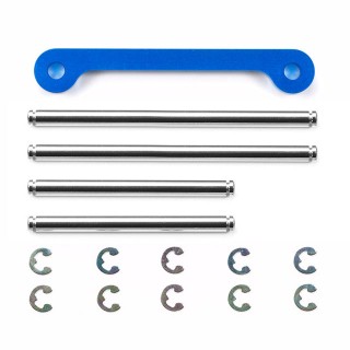 アルミフロントハブキャリア(ブラック)(タミヤ GF-01用) [SGW-36BK