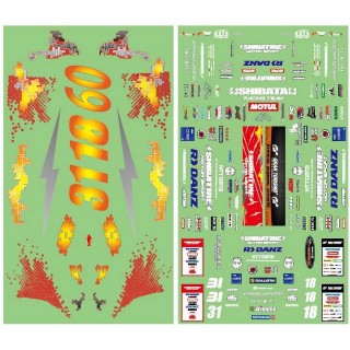 D-MAX S15 SILVIA D1GP Sticker set 2022ver. [R31W434] - スーパー